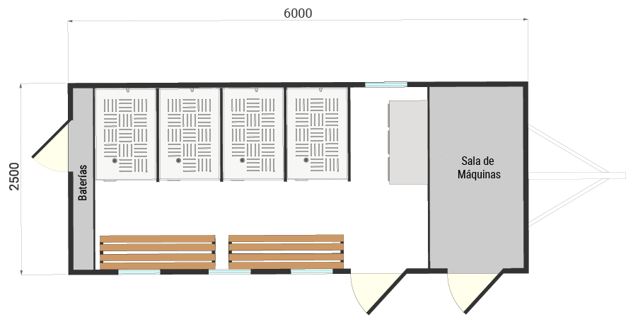 Planta - Ducha Móvil: TD 600