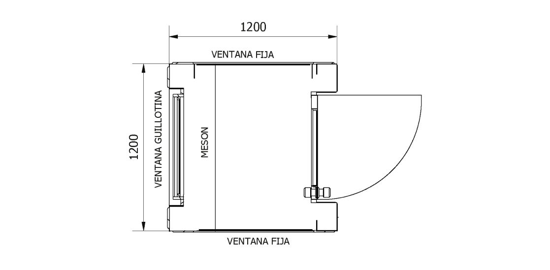 Planta - Casetas Modulares: C1212