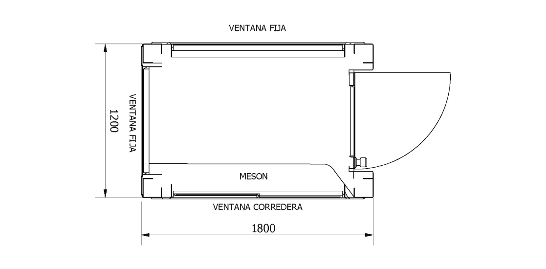 Planta - Casetas Modulares: C1218