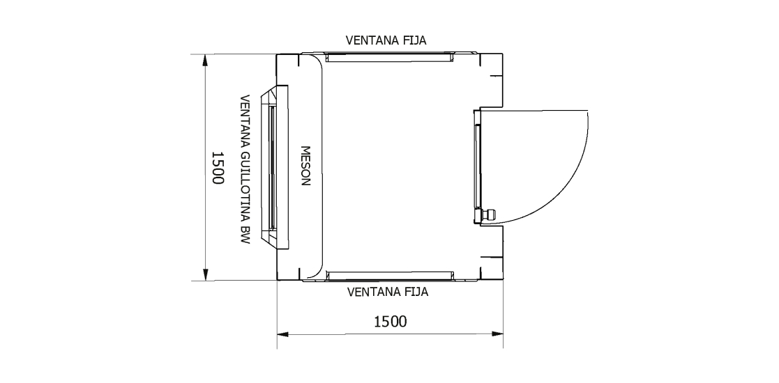 Planta - Casetas Modulares C1515