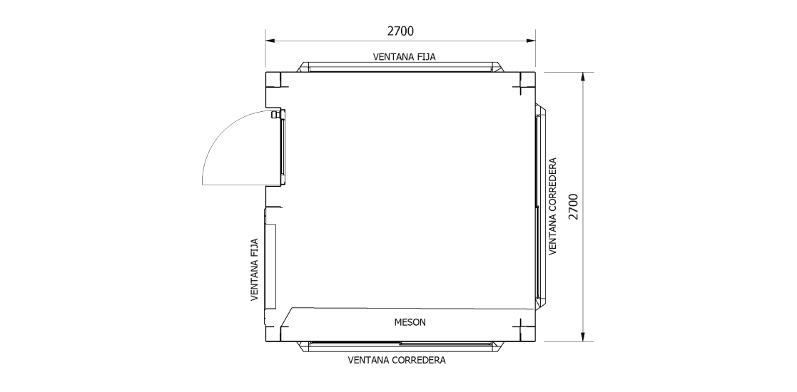 Planta - Casetas Modulares: C2727